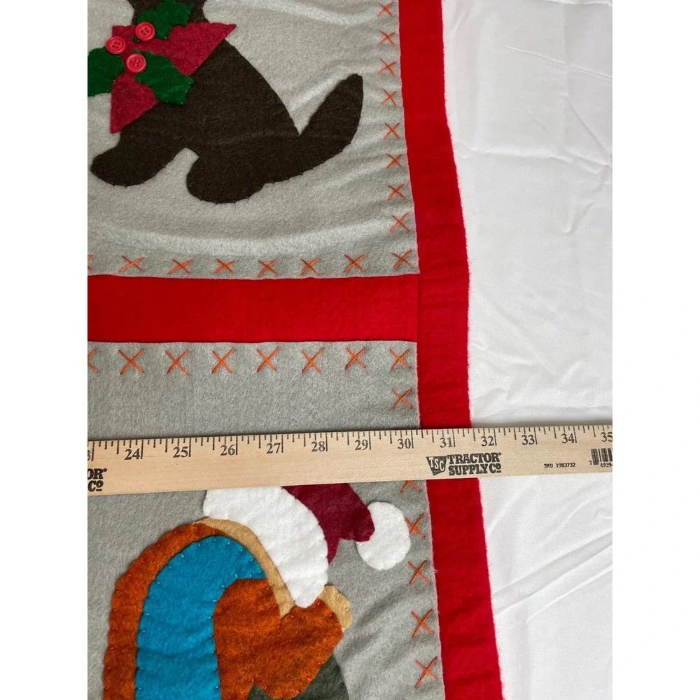 Handcrafted Large Felt Quilted Wall Decor Hanging Christmas Southwestern‎ Cactus